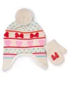 Minnie Mouse Toddler Girls 2-piece Heidi Beanie And Mitten Set In Multi