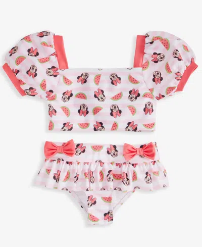 Minnie Mouse Babies' Toddler Girls  Two-piece Swimsuit In Pink