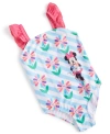 MINNIE MOUSE TODDLER GIRLS PRINTED ONE-PIECE SWIMSUIT