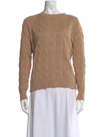 Pre-owned Minnie Rose Bateau Neckline Sweater W/ Tags In Neutral