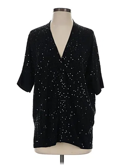 Pre-owned Minnie Rose Cardigan Sweater In Black