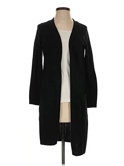Pre-owned Minnie Rose Cardigan Sweater In Black