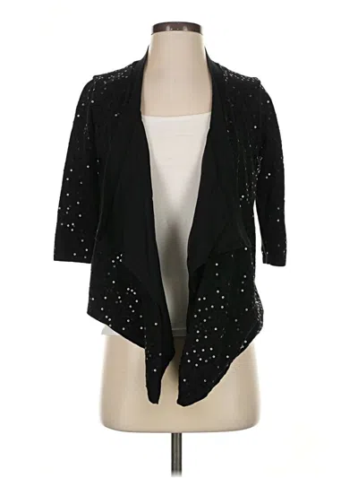 Pre-owned Minnie Rose Cardigan Sweater In Black