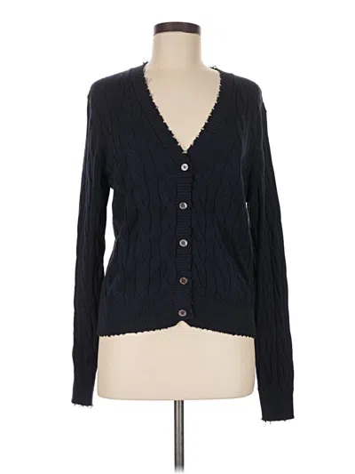 Pre-owned Minnie Rose Cardigan Sweater In Black