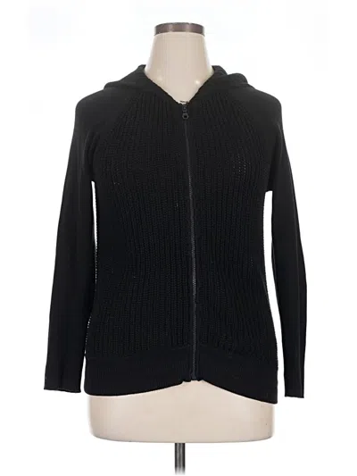 Pre-owned Minnie Rose Cardigan Sweater In Black