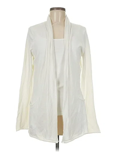 Pre-owned Minnie Rose Cardigan Sweater In Ivory