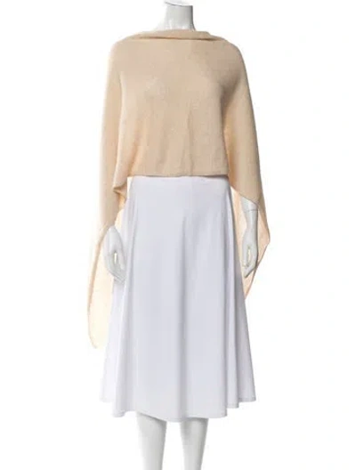 Pre-owned Minnie Rose Cashmere Bateau Neckline Sweater In Grey