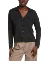 Minnie Rose Cashmere-blend Camp Shirt In Black