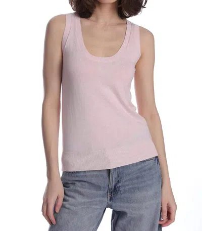 Minnie Rose Cashmere Blend Scoop Tank In Lotus In Pink