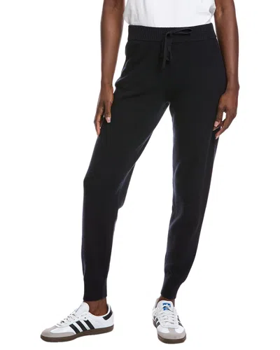 Minnie Rose Cashmere-blend Shaker Jogger In Blue