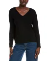 Minnie Rose Cashmere-blend Sweater In Black