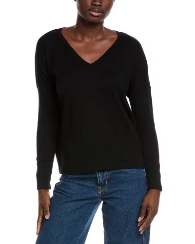 Minnie Rose Cashmere-blend Sweater In Black