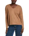 Minnie Rose Cashmere-blend Sweater In Brown