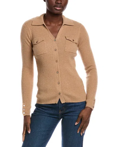 MINNIE ROSE MINNIE ROSE CASHMERE BUTTON-UP SWEATER