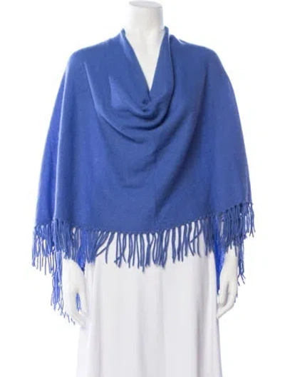 Pre-owned Minnie Rose Cashmere Cowl Neck Sweater In Blue