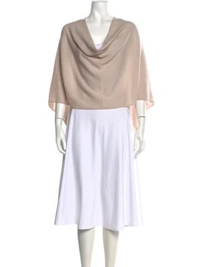 Pre-owned Minnie Rose Cashmere Cowl Neck Sweater In Neutrals