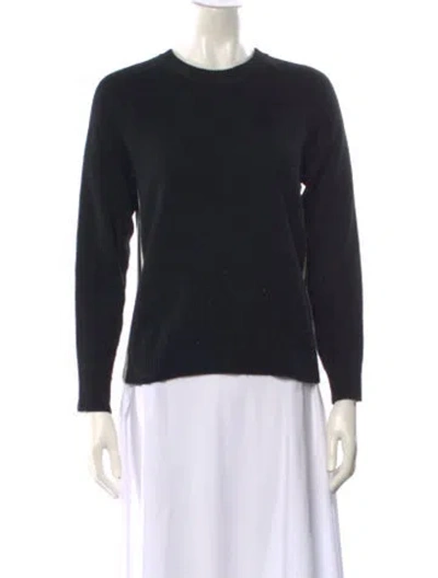 Pre-owned Minnie Rose Cashmere Crew Neck Sweater In Black