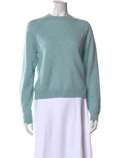 Pre-owned Minnie Rose Cashmere Crew Neck Sweater In Blue
