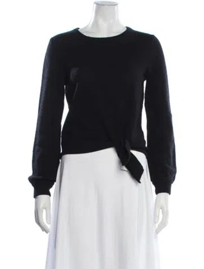 Pre-owned Minnie Rose Cashmere Crew Neck Sweater In Blue