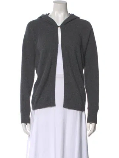 Pre-owned Minnie Rose Cashmere Crew Neck Sweater In Gray
