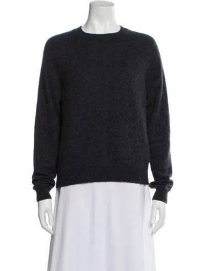 Pre-owned Minnie Rose Cashmere Crew Neck Sweater In Gray