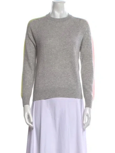 Pre-owned Minnie Rose Cashmere Crew Neck Sweater In Gray