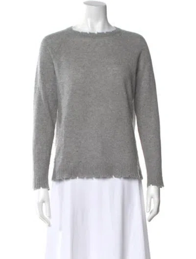 Pre-owned Minnie Rose Cashmere Crew Neck Sweater In Gray