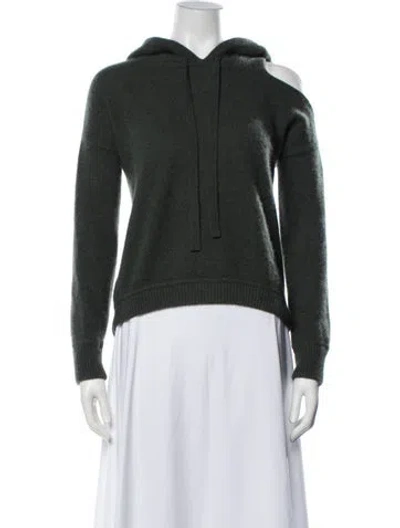 Pre-owned Minnie Rose Cashmere Crew Neck Sweater In Green