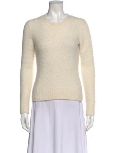 Pre-owned Minnie Rose Cashmere Crew Neck Sweater In Neutral
