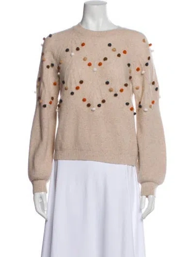 Pre-owned Minnie Rose Cashmere Crew Neck Sweater In Neutral