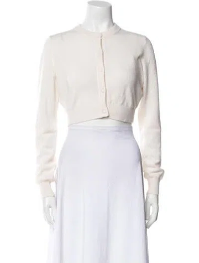 Pre-owned Minnie Rose Cashmere Crew Neck Sweater In Neutral