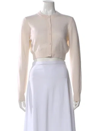 Pre-owned Minnie Rose Cashmere Crew Neck Sweater In Neutral
