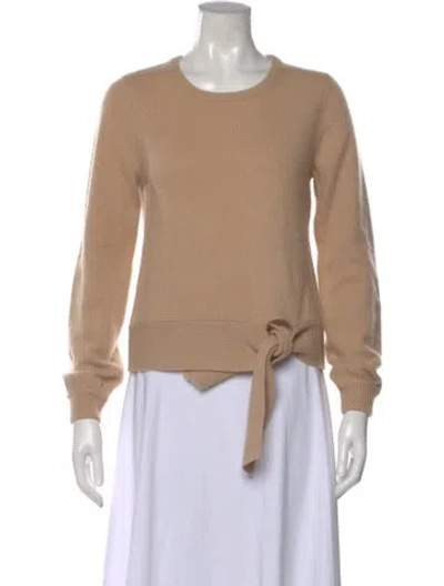 Pre-owned Minnie Rose Cashmere Crew Neck Sweater In Neutral
