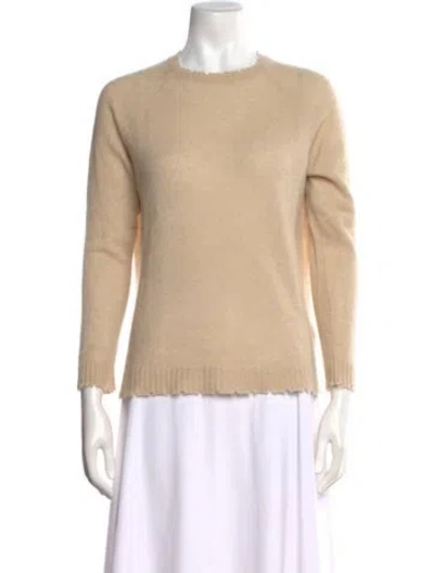 Pre-owned Minnie Rose Cashmere Crew Neck Sweater In Neutral