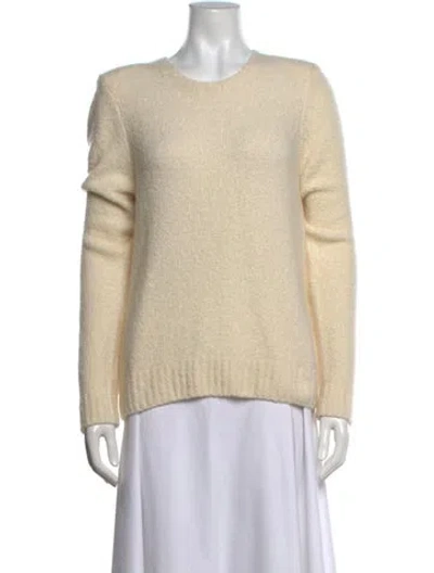 Pre-owned Minnie Rose Cashmere Crew Neck Sweater In Neutrals