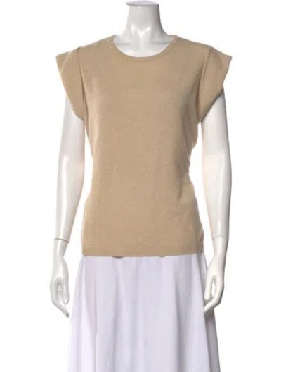 Pre-owned Minnie Rose Cashmere Crew Neck Sweater In Neutrals