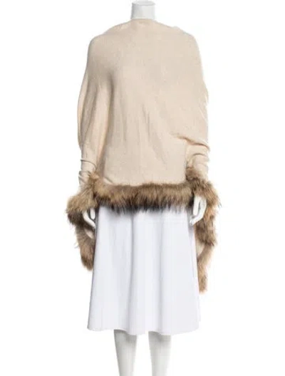 Pre-owned Minnie Rose Cashmere Crew Neck Sweater In Neutrals