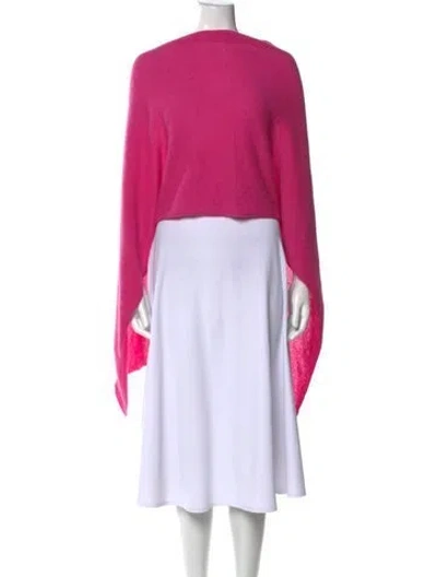 Pre-owned Minnie Rose Cashmere Crew Neck Sweater In Pink
