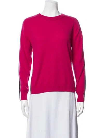 Pre-owned Minnie Rose Cashmere Crew Neck Sweater In Pink