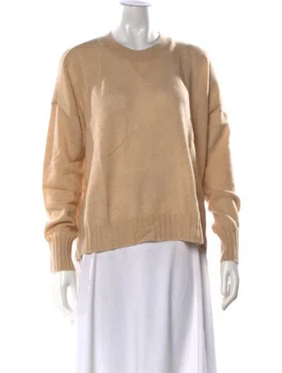 Pre-owned Minnie Rose Cashmere Crew Neck Sweater W/ Tags In Brown