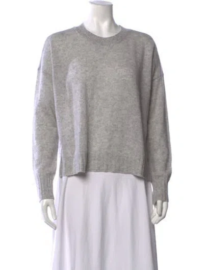 Pre-owned Minnie Rose Cashmere Crew Neck Sweater W/ Tags In Grey