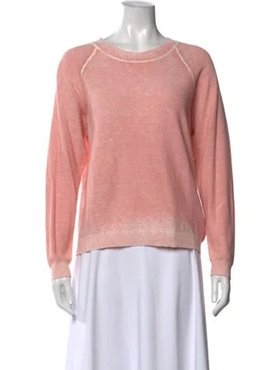 Pre-owned Minnie Rose Cashmere Crew Neck Sweater W/ Tags In Pink