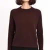 MINNIE ROSE CASHMERE FRAYED EDGE CROPPED SWEATER