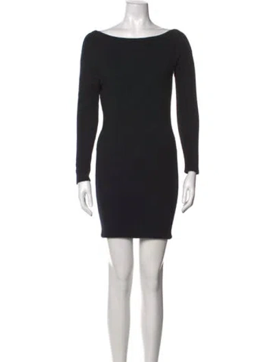 Pre-owned Minnie Rose Cashmere Mini Dress In Black
