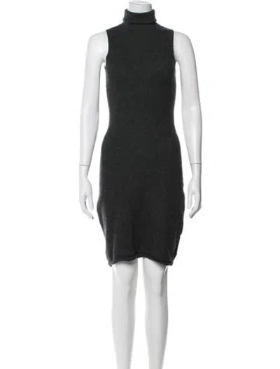 Pre-owned Minnie Rose Cashmere Mini Dress In Black