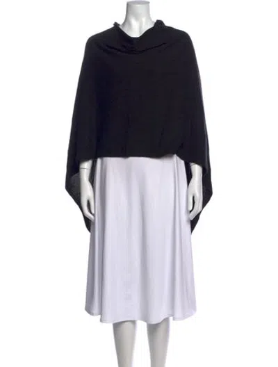 Pre-owned Minnie Rose Cashmere Mock Neck Sweater In Blue