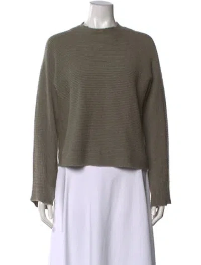 Pre-owned Minnie Rose Cashmere Mock Neck Sweater In Gray