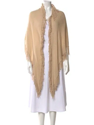 Pre-owned Minnie Rose Cashmere Open Front Sweater In Neutral
