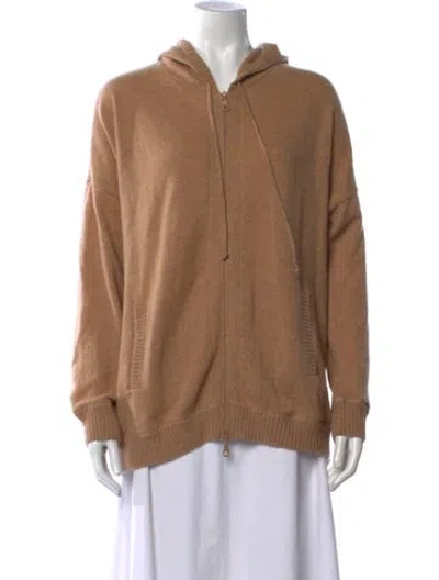 Pre-owned Minnie Rose Cashmere Open Front Sweater In Neutrals