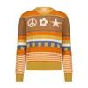 MINNIE ROSE CASHMERE PEACE AT THE SALOON CREWNECK SWEATER